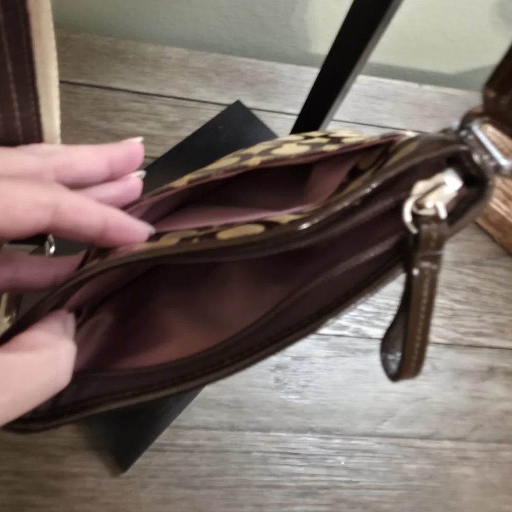 Brown Patterned COACH Crossbody Bag - Picture 7 of 16